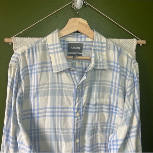 Bonobos Soft Brushed Cotton Slim Plaid Flannel 2XL - Picture 4 of 7